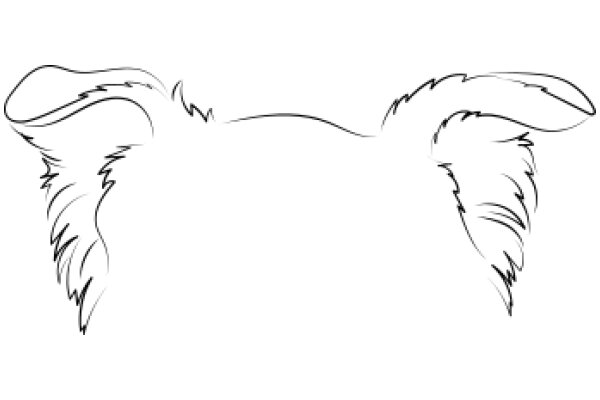 Stylized Illustration of a Fuzzy Ear