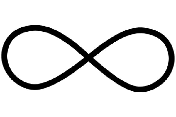 Simplicity in Design: The Black Infinity Symbol