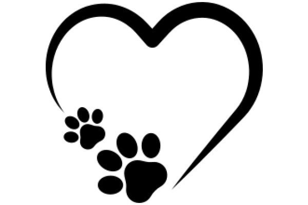 Paw Print Heart