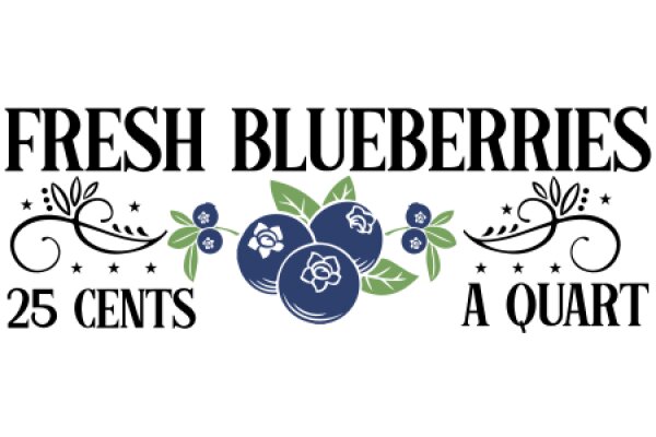 Fresh Blueberries: A Quart of 25 Cents