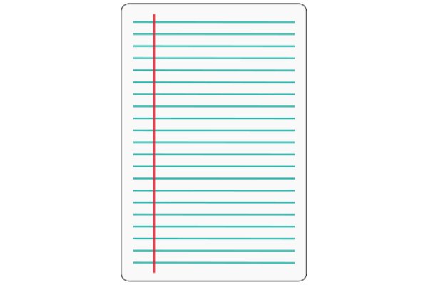 Digital Notepad with Red Border