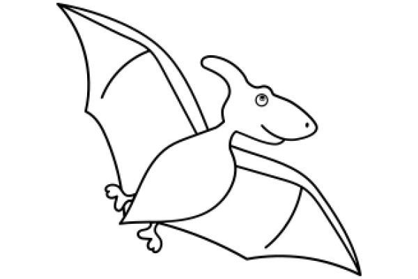 A Whimsical Drawing of a Friendly Dragon