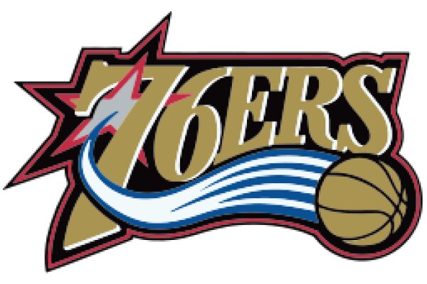 Vibrant Logo of the 76ers Basketball Team