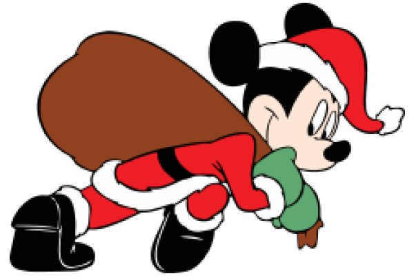 Mickey Mouse in a Festive Holiday Mood