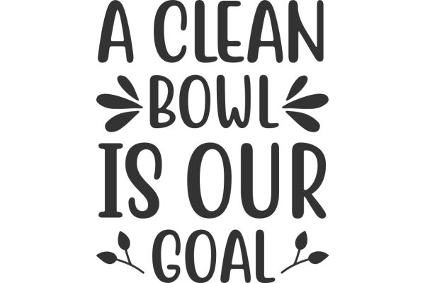 A Clean Bowl is Our Goal: A Message of Cleanliness and Health