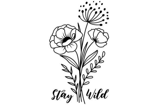 Stay Wild: A Floral Illustration