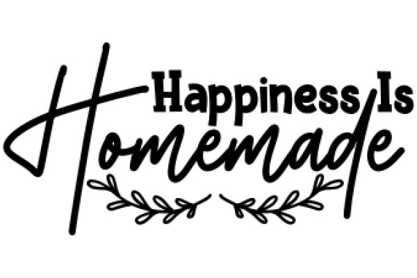 Hand-Drawn Logo for 'Happiness Is Homemade'