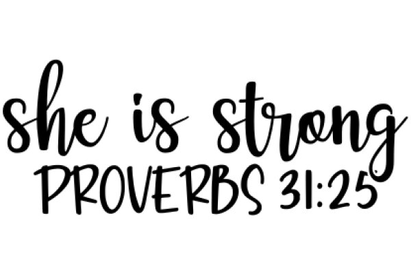 Empowerment Quote: She is Strong, Proverbs 31:25