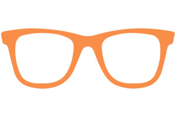 Vintage Orange Eyeglasses with Round Lenses