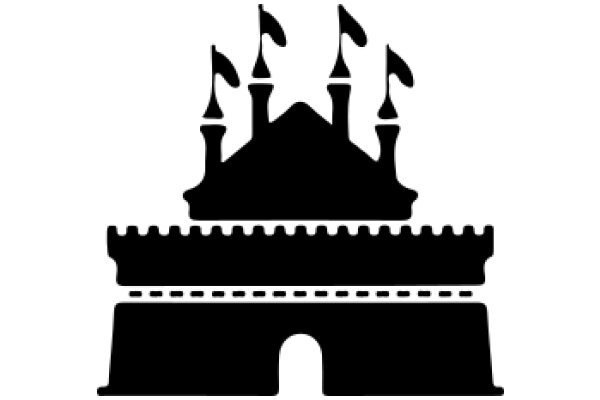 A Silhouette of a Castle with Flags, Symbolizing Power and Prestige