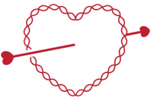 A Red Heart with Two Arrows: A Symbol of Love and Connection