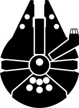 A Black and White Illustration of a Futuristic Spacecraft