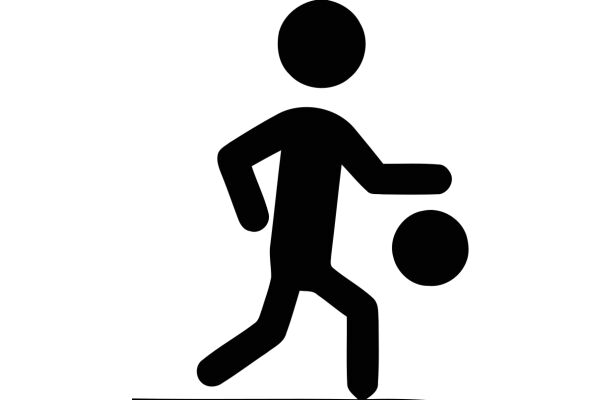 A Simple Icon of a Person Playing Ball