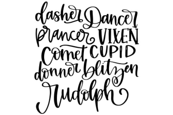 Elegant Handwritten Quote: A Celebration of Dance, Vixen, and the Holiday Spirit