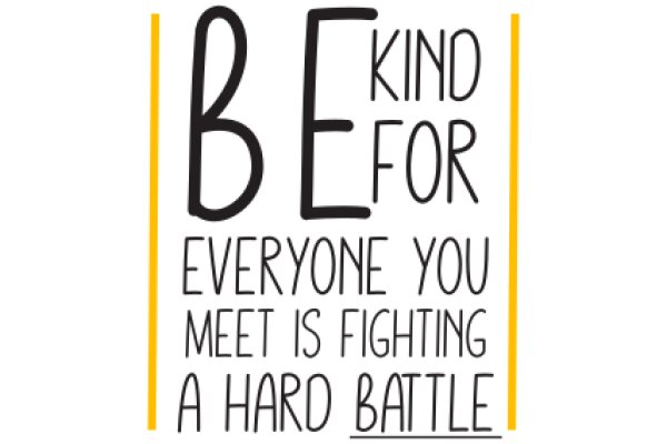 Be Kind for Everyone You Meet Is Fighting a Hard Battle