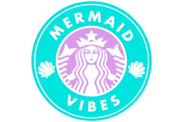 Vibrant Logo for 'Mermaid Vibes' Coffee Shop