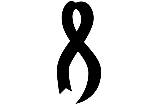 Stylized Black Infinity Symbol