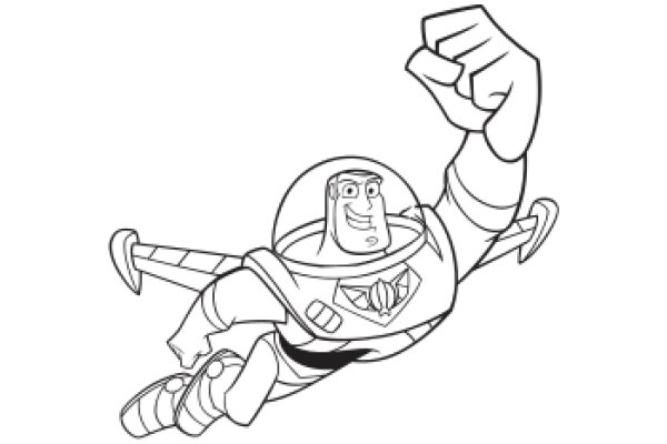 Astronaut's Victory: A Cartoon Celebration of Space Exploration