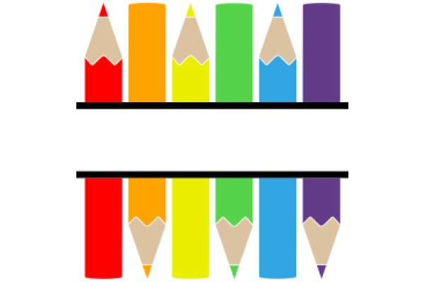 A Colorful Display of Pencils and Erasers