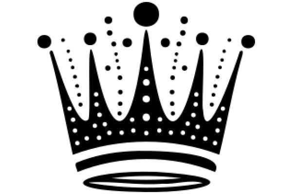 Monochrome Crown with Dots and Circles