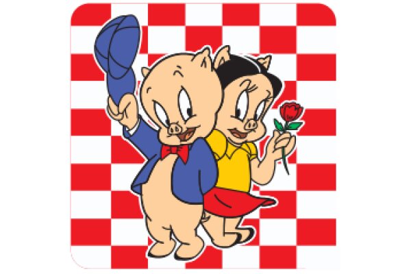 A Playful Pair: The Adventures of Piglet and Porky Pig