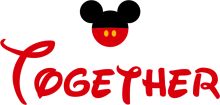 Disney's Mickey Mouse Logo with the Word 'Together' in a Stylized Font