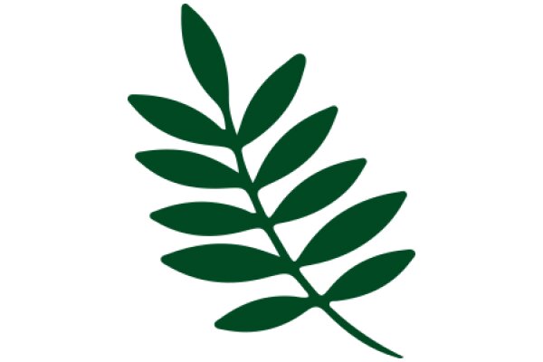 Simplistic Green Leaf Icon