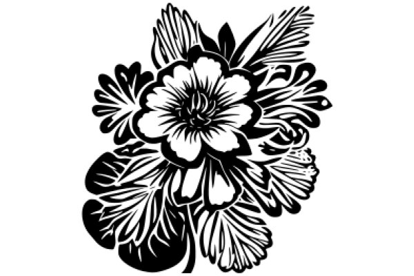 Stylized Floral Design in