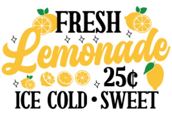 Fresh Lemonade: 25¢ per Glass, Ice Cold, Sweet