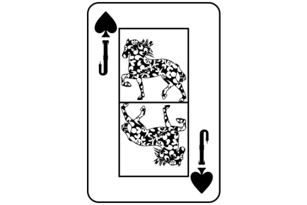 A Playful Pair: Ace of Spades and a Horse