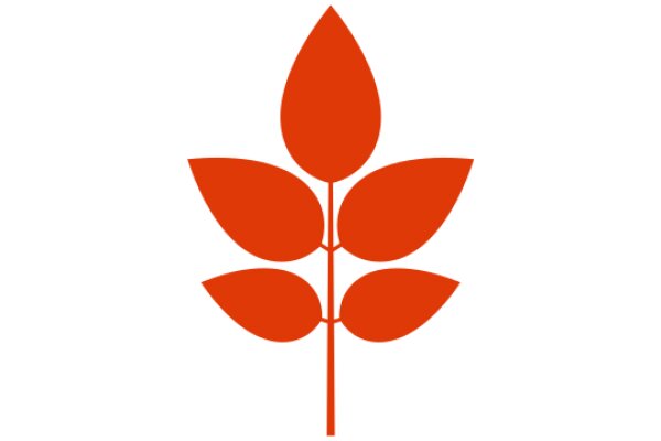 Vibrant Red Maple Leaf Icon