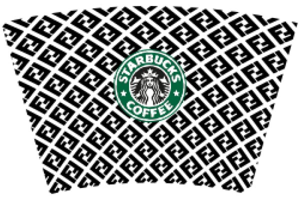 Starbucks Coffee Logo on a Patterned Surface