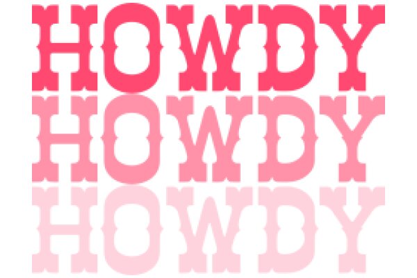 Howdy, Partner: A Playful Pink Lettering Design