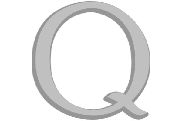 Simplistic Gray Q Logo