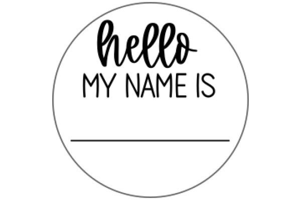 Hello, My Name Is: A Graphic Design of a Welcome Sign