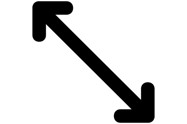 Simplistic Black Arrow Icon