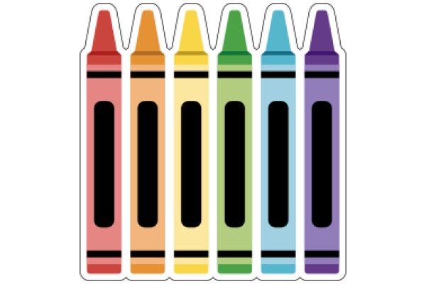 A Colorful Lineup of Crayons