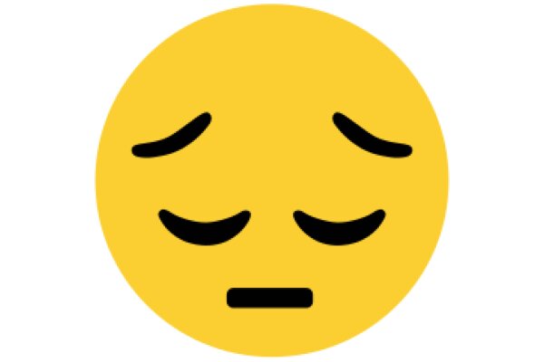 A Yellow Emoji with a Sad Expression