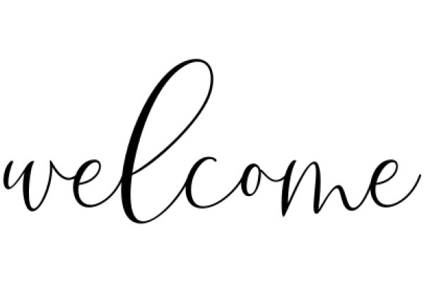 Welcome: A Simple, Yet Elegant Sign