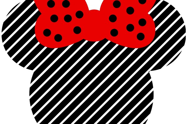 Stylish Minimalist Mickey Mouse Ear Design