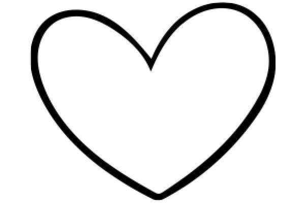 Simplistic Black Line Heart