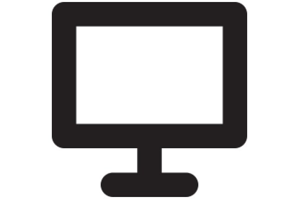 Simplistic Icon of a Computer Monitor