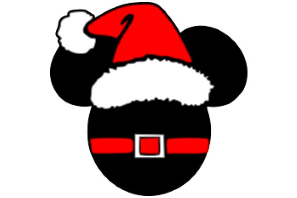 A Festive Holiday Icon: Mickey Mouse in a Santa Hat