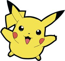 Pikachu's Playful Pose: A Delightful Cartoon Character