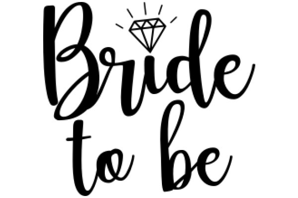 A Stylish Wedding Invitation: 'Bride to Be' with a Diamond Symbol