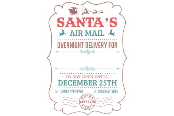 Santa's Air Mail: Overnight Delivery for December 25th