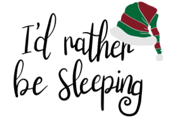 A Festive Holiday Wish: 'I'd Rather Be Sleeping'