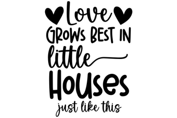 Love Grows Best in Little Houses: A Quote to Inspire and Encourage