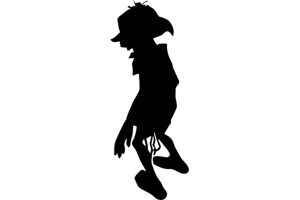 Silhouette of a Person in Motion