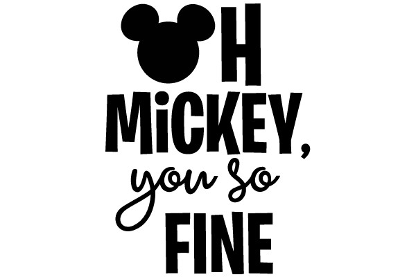 Disney-Inspired Sign: A Playful Tribute to Mickey Mouse